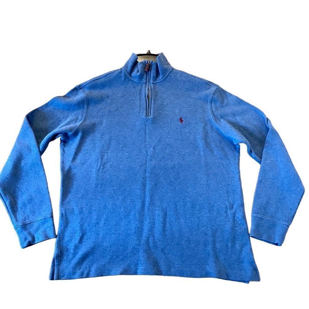 Polo Ralph Lauren blue quarter zip sweater men’s large